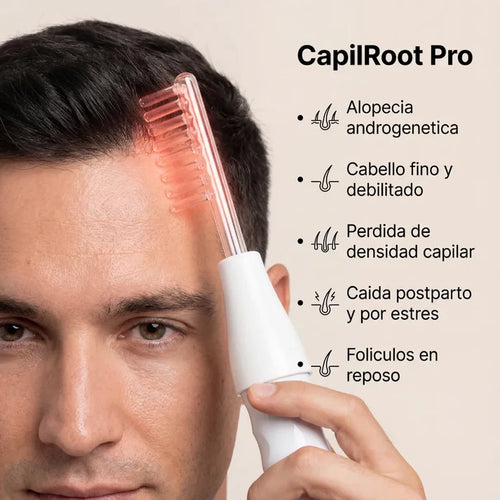 CapilRoot PRO - Recupera tu cabello con Tecnologia Avanzada solo 8 mínutos al día | 🎁 3 accesorios + 🎁 2 E-Books 🎁 ENVÍO GRATIS